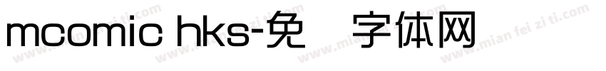 mcomic hks字体转换